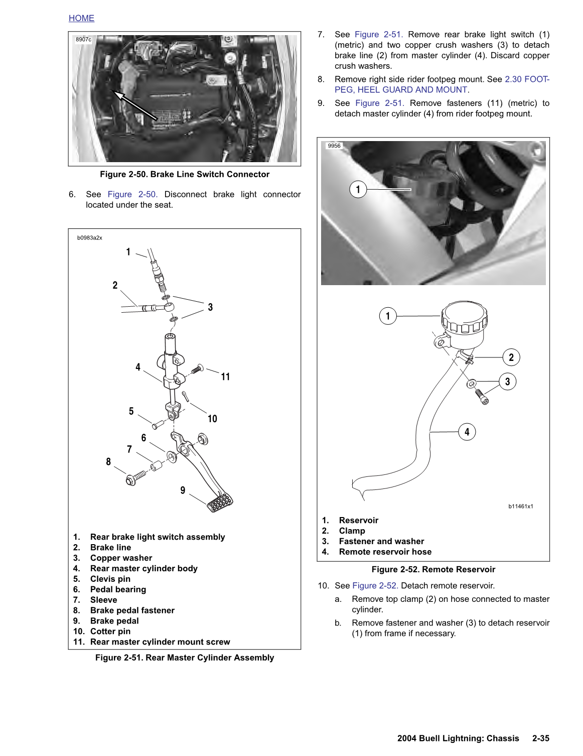 Manual de rayos Buell XB9S 2003-2009