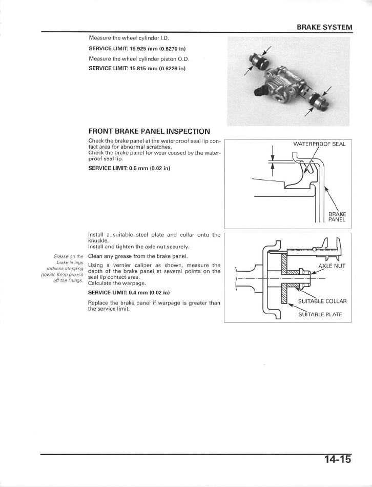 2005-2011 Honda TRX 250 TRX250 TE TM Fourtrax Recon ATV Quad Manual