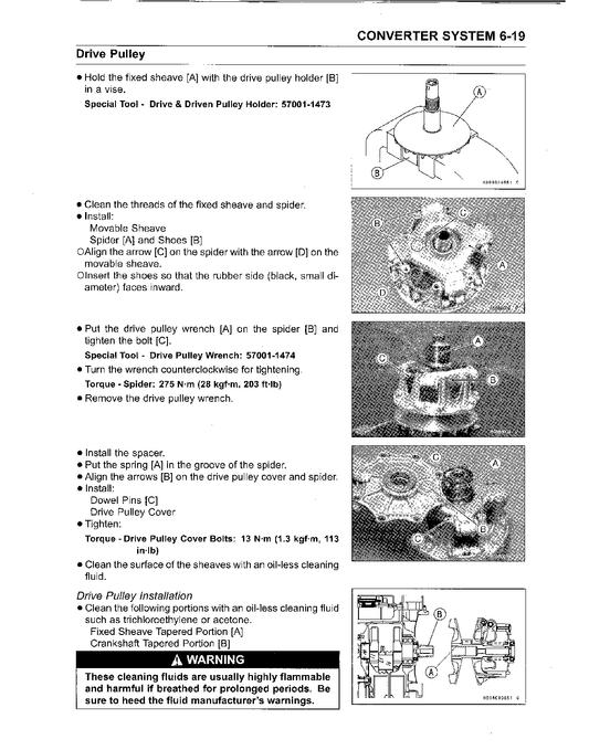 2005-2013 Kawasaki KVF650 Brute Force 4x4 360 ATV Quad Service Manual