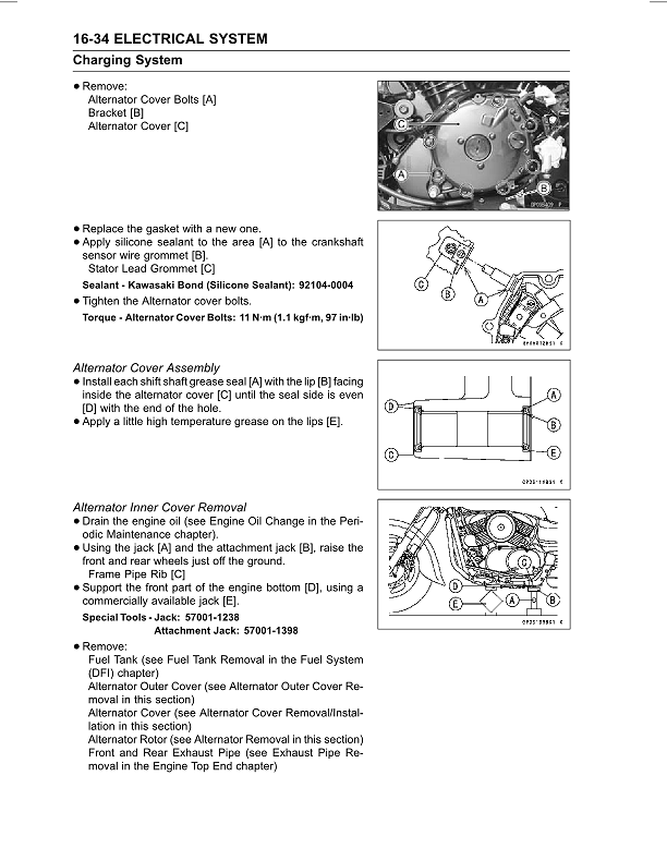 Manual de servicio Kawasaki VN1600 Vulcan Nomad Cruiser 2002-2008