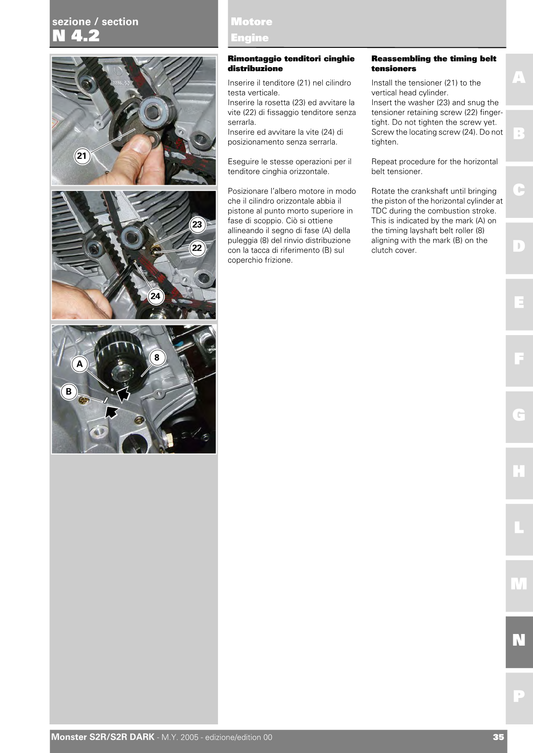 2005-2007 Ducati Monster S2R 1000 Manual doble