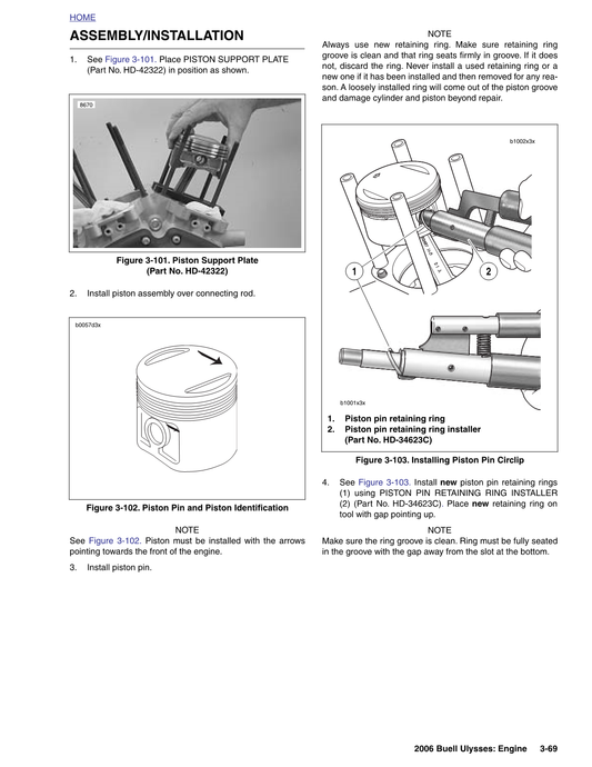 2004-2009 Buell XB12XS Ulysses Manual