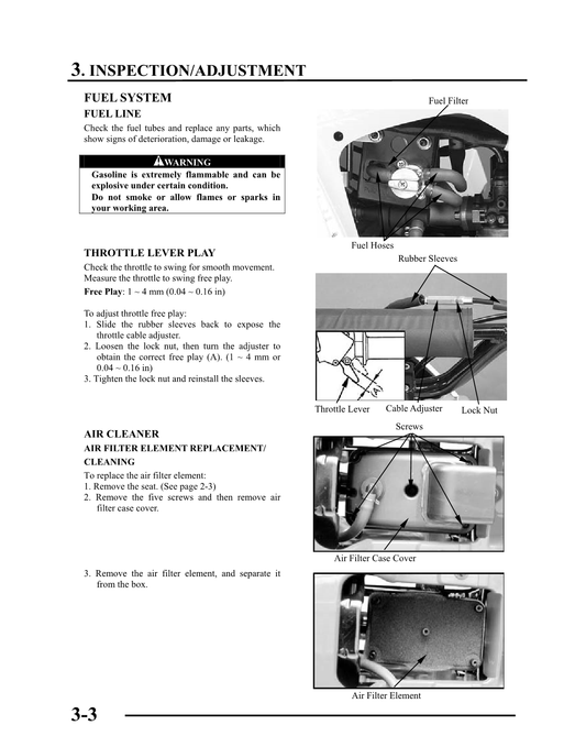 2007on Kawasaki KFX50 50cc Quad Service Manual