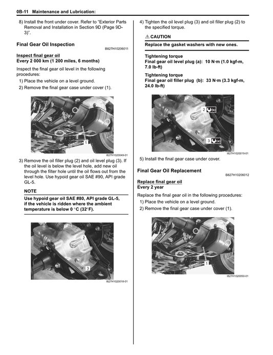 2008-2013 Suzuki LT-F400 KingQuad Manual de servicio