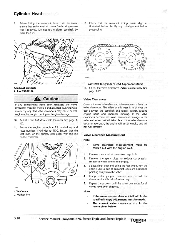 2008-2012 Triumph Daytona 675 Triple Service Manual