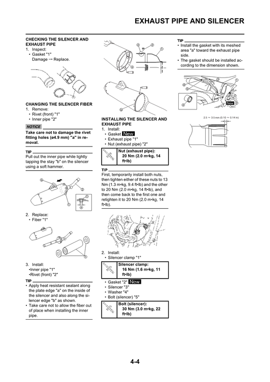 Manual de servicio de motocross Yamaha YZ250F 2008-2009