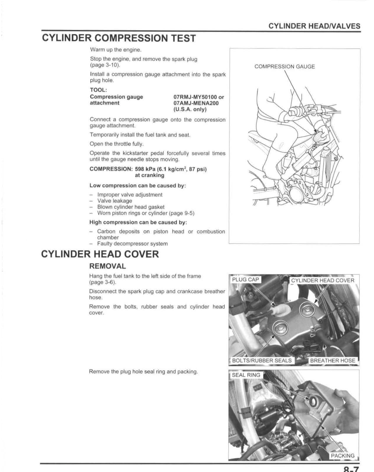 2010-2013 Honda CRF 250 CRF250R Handbuch