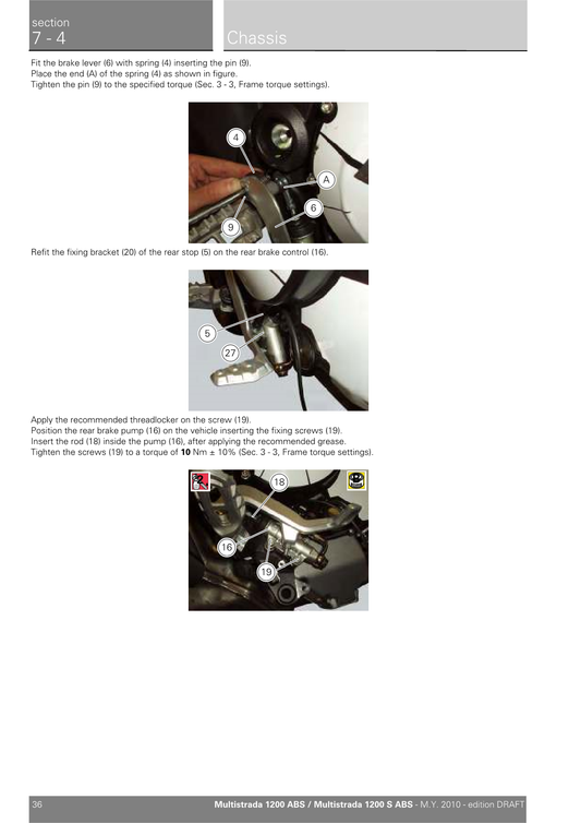2010-2014 Ducati Multistrada MTS 1200S Pikes Peak Manual doble