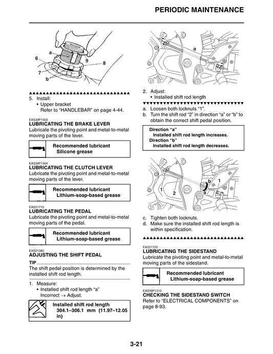 Manual de servicio Yamaha FZ8-S Fazer 2010-2015
