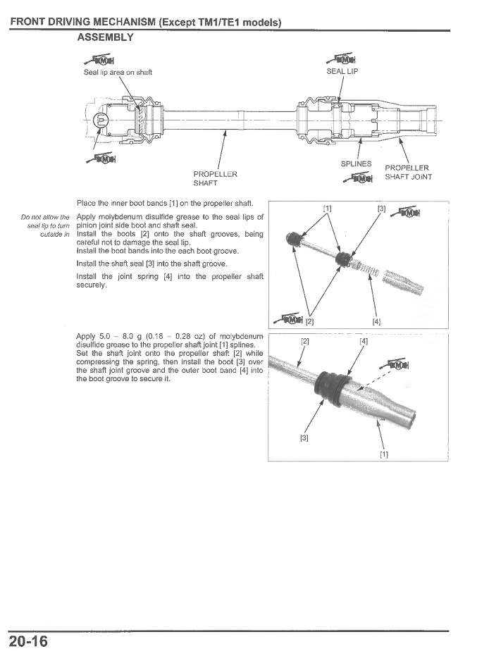 2014–2019 Honda TRX 420 TRX420 FA1 FA2 FA5 FA6 TM1 TE1 FM1 FM2 FE1 Fourtrax 4x4 ATV Quad Handbuch