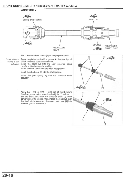 2014–2019 Honda TRX 420 TRX420 FA1 FA2 FA5 FA6 TM1 TE1 FM1 FM2 FE1 Fourtrax 4x4 ATV Quad Handbuch