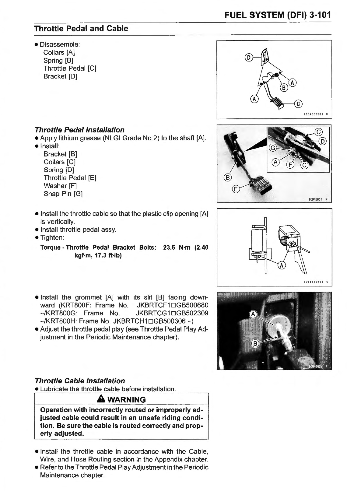 2016-2020 Kawasaki Teryx 4 800 KRT800 4x4 FI Service Manual