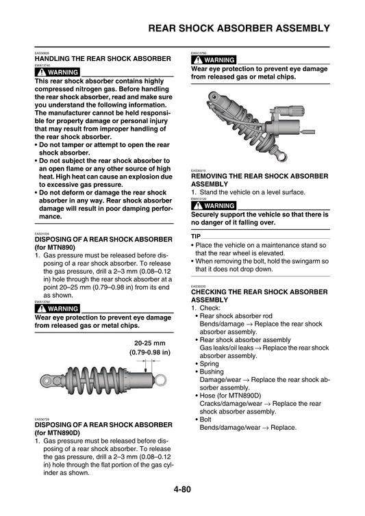 2021-2023 Yamaha MT09 MT-09 Service Manual