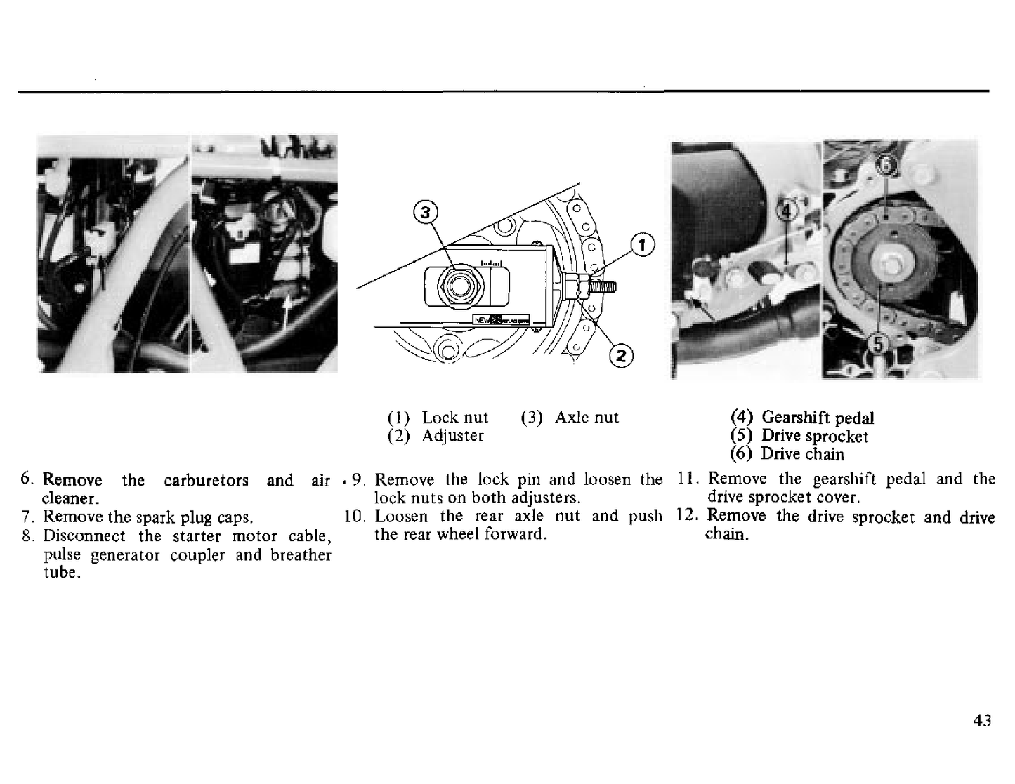 1983 Honda CB1100R cuatro manual de servicio