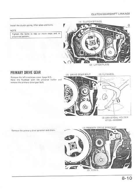 Honda CB450S Servicehandbuch 1984-1990