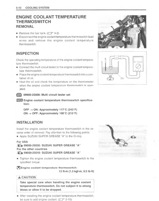 2000-2007 Suzuki DRZ400 DR-Z400S Manual