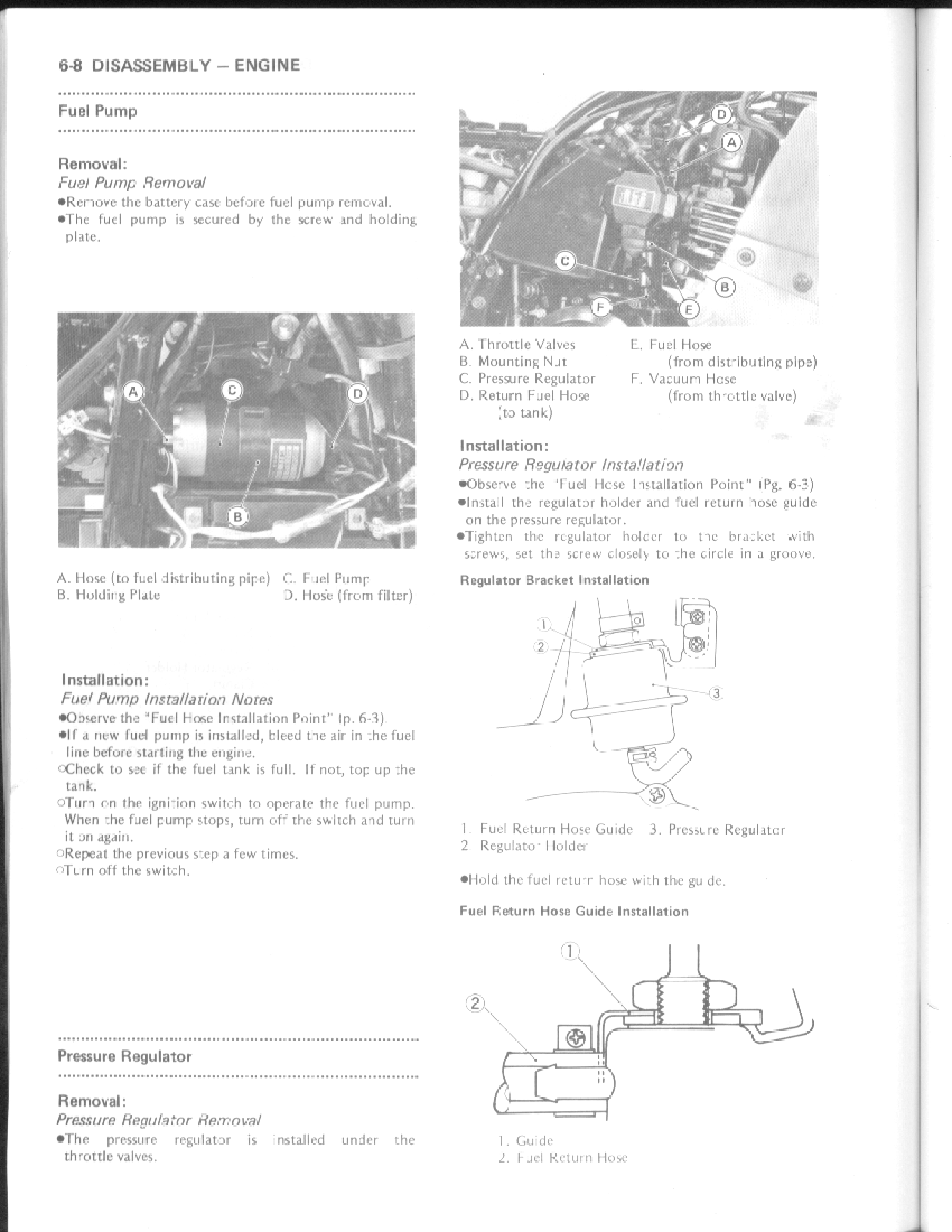 1983-1985 Kawasaki GPZ750 ZX750 Turbo Ninja Manual de servicio