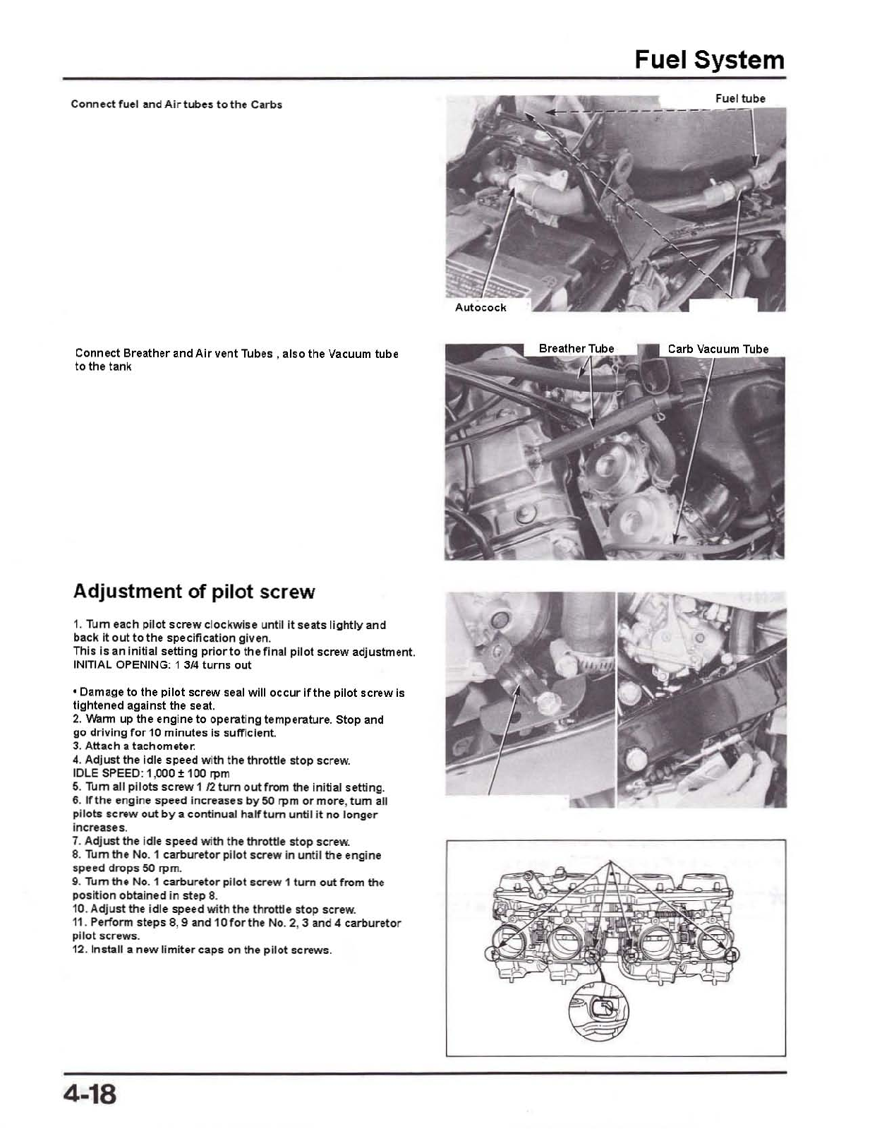 1987-1989 Honda CBR750 CBR 750 Hurricane SuperAero Manual