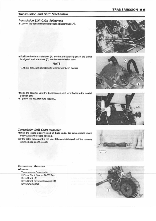 1993-2000 Kawasaki Mule 2510 2520 Manual de servicio de vehículos utilitarios