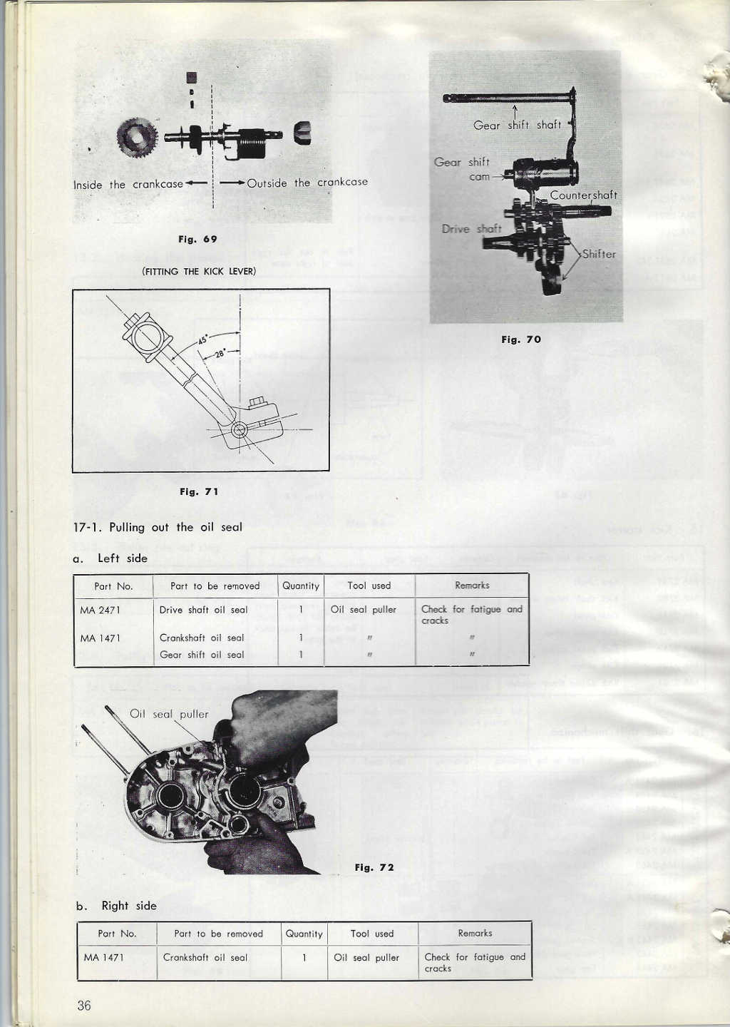 1964-1967 Suzuki M15D Manual de servicio