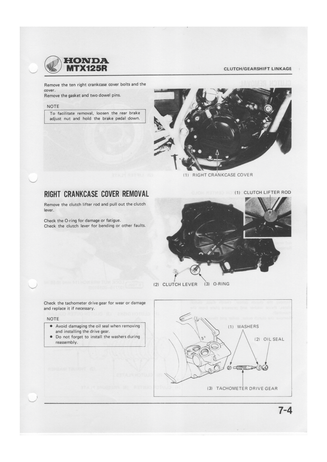 1983-1990 Honda MTX125 Manual