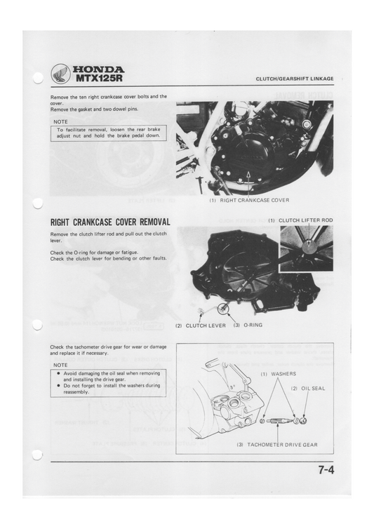 1983-1990 Honda MTX200 Handbuch