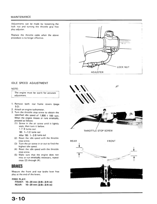 1983-1987 Honda NQ50 Nifty Spree Scooter Manual