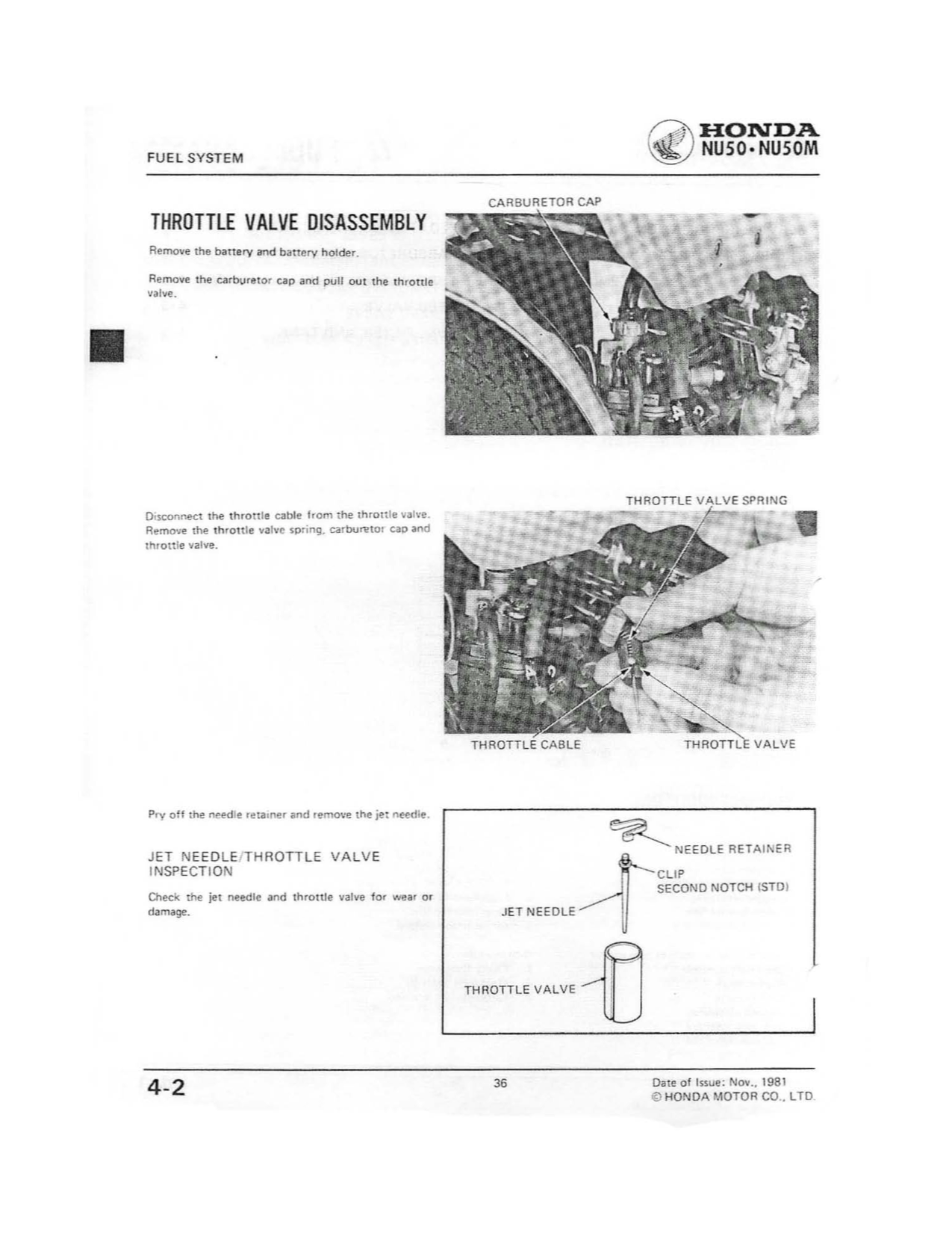 1982-1983 Honda NU50 NU50M Urban Express Manual de scooter