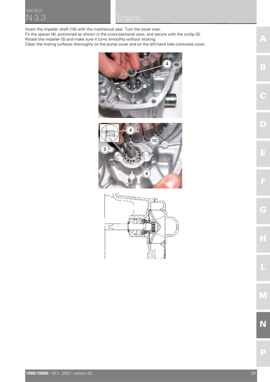 2009-2012 Ducati 1098 Streetfighter Twin Handbuch