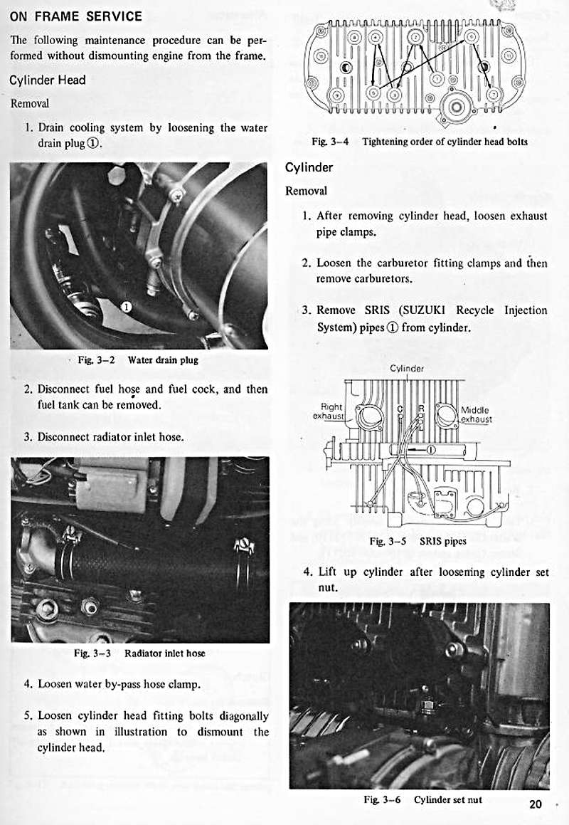 1971-1977 Suzuki GT750 GT 750 Service Manual
