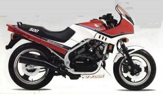 1984-1986 Honda VF500F VF500 F Interceptor V4 Handbuch