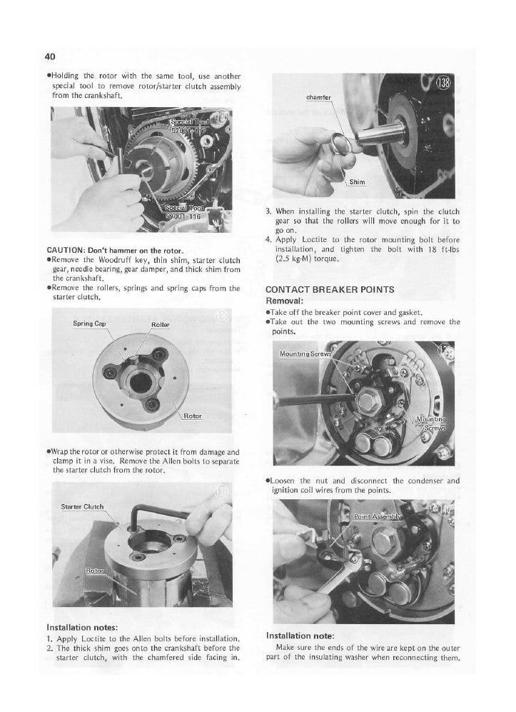 1972-1976 Kawasaki Z1 900cc Service Manual