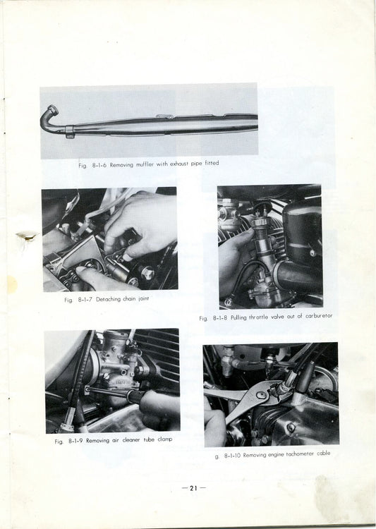 1966-1968 Suzuki T20 250cc Manual de servicio